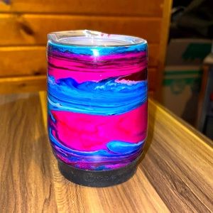 Homemade stainless steal wine mug ! Keeps drinks cold and hot !